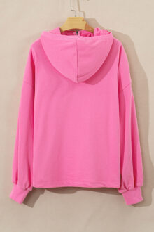Zipped Hoodie Relaxed Fit - maat Roze