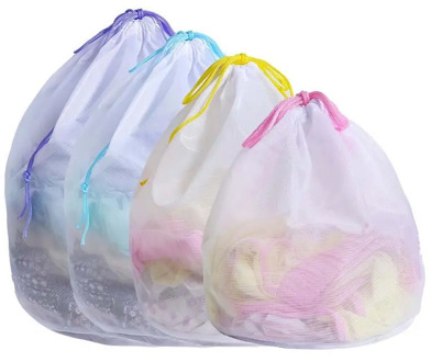 Zipper Laundry Bag Clothes Wash Bag Bra Socks Underwear Bag Laundry Container Machine Protector Multisize Home Storage