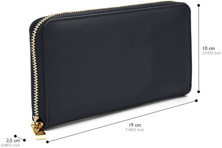 Zipportemonnee Zwart