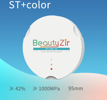 Zirkon Zahn M5/M1/M3 Zirconia Blok 95 Mm Super Doorschijnend Sterkte Compatibel Met Zirkonzahn Cad Cam 95mm 12mm A1