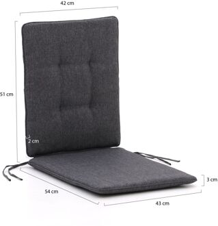 Zit- en rugkussen t.b.v. Manifesto Villongo dining tuinstoel - Laagste prijsgarantie! Grijs