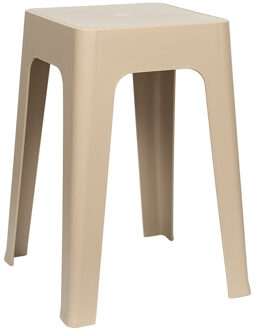 zit krukje/stoel - beige - D34 x H47 cm - Stapelbaar
