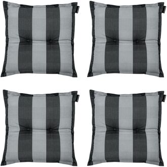 Zitkussen Alice Grey - 50x50cm - 4 Stuks Grijs