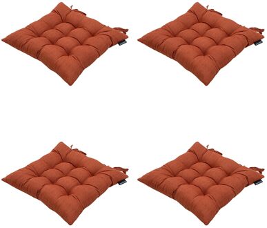 Zitkussen Basic Terra - 46x46cm - 4 Stuks Rood