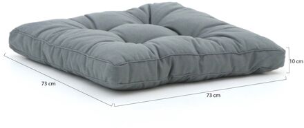 zitkussen Florance Rib 73 x 73 cm dralon grijs