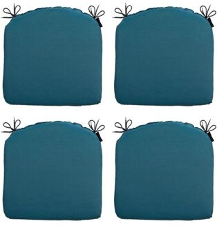 Zitkussen Panama - Sea Blue - 46x48 - Blauw - 4 Stuks