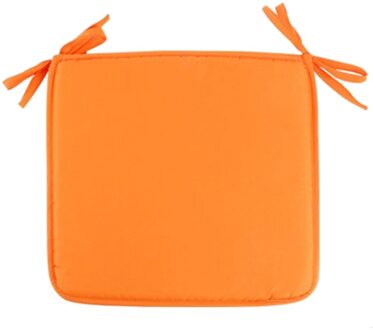 Zitkussen Soft Comfort Spons Stoel Pads Met Bandjes Voor Home Office Cafe oranje