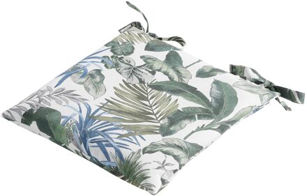 zitkussen Toscane Bliss 46 x 46 cm katoen groen/grijs