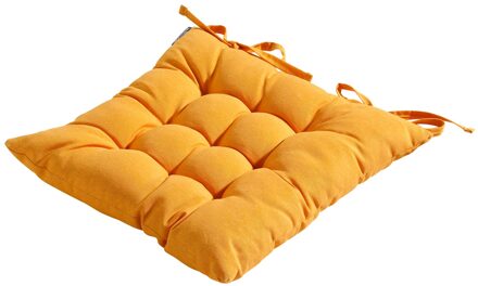 zitkussen Toscane Panama 46 cm polykatoen okergeel Goudkleurig