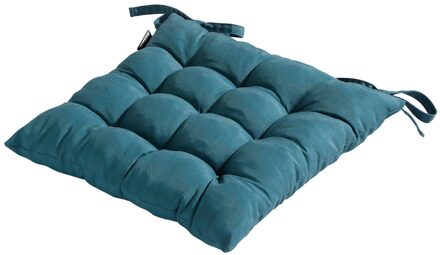 zitkussen Toscane Panama 46 x 46 cm polykatoen blauw