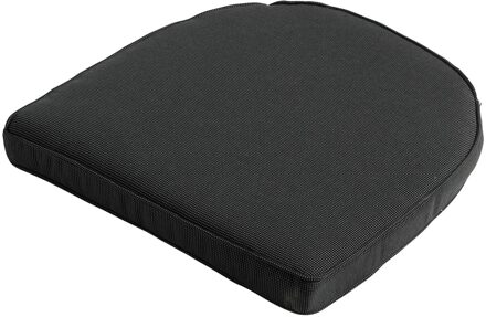 zitkussen York 48 x 48 cm polyester/katoen zwart