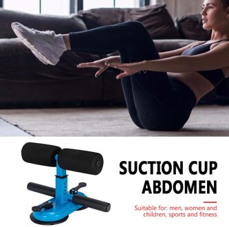 Zitten Bar Dual Zuignap Sit-Up Floor Bar Assistent Apparaat Enkel Ondersteuning Blauw Trainers Force Core Training tool