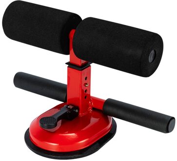 Zitten Bar Verstelbare Zuig Zitten Bar Push Up Abdominale Assistent Trainer Voor Workout Fitness Rood