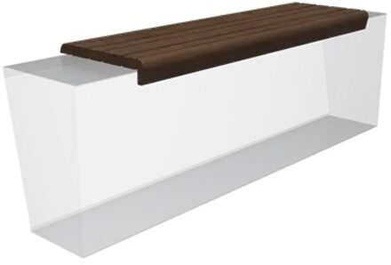 Zitting afgerond 149 x 46 x 9 cm bamboe