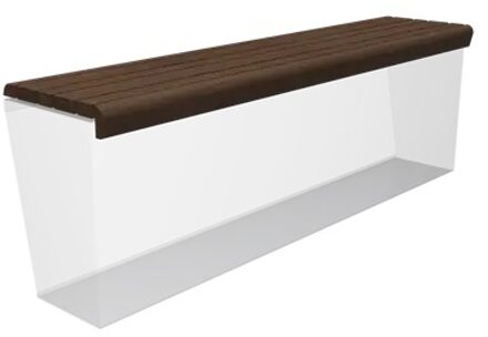 Zitting afgerond 199 x 46 x 9 cm bamboe