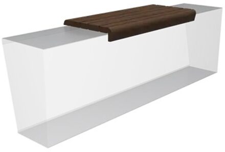 Zitting afgerond 99 x 46 x 9 cm bamboe