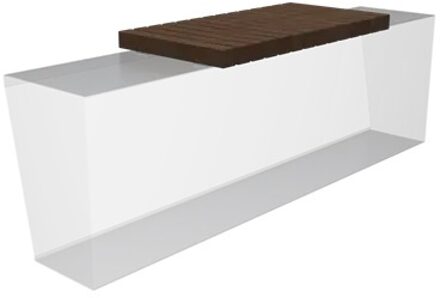 Zitting recht 100 cm bamboe