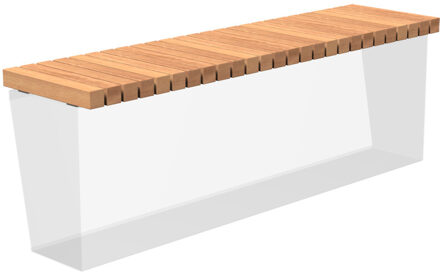 Zitting recht 199 x 50 x 7.2 cm hardhout