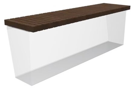 Zitting recht 200 cm bamboe