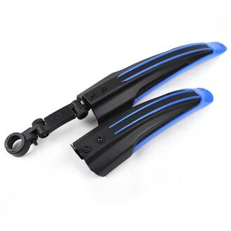 ZK20 2Pcs Fiets Fenders Weg Mountainbike Spatbord Voor Achter Mtb Modder Guard Vleugels Voor Fiets Accessoires diep blauw