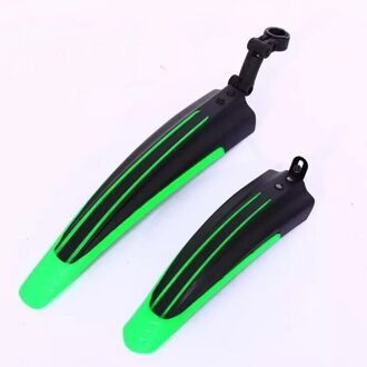 ZK20 2Pcs Fiets Fenders Weg Mountainbike Spatbord Voor Achter Mtb Modder Guard Vleugels Voor Fiets Accessoires groen