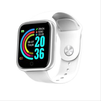 ZK20 Y68 Smart Horloge Waterdicht Bluetooth Mannen Womenheart Rate Monitoring Fitness Tracker Smartwatch Kids Voor Android Ios wit