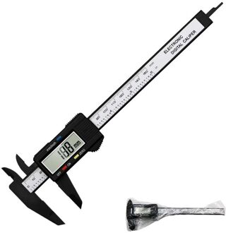 ZK30 150Mm 6 Inch Lcd Digitale Elektronische Carbon Fiber Schuifmaat Gauge Micrometer Meten Digitale Hulpmiddelen Remklauwen
