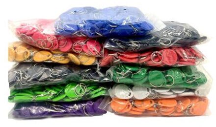 ZK30 30 Stuks Rfid Tag 125Khz Proximity Kaart Rfid Keyfobs Sleutelhanger Toegangscontrole Smart Card 11 Kleuren Keyfob