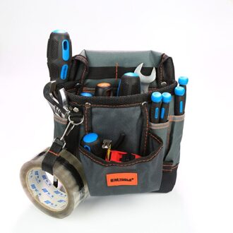ZK30 Gereedschapstas 600D Oxford Tool Riem Voor Elektricien Technicus Taille Pocket Pouch Kleine Tool Tas Met Riem Schroevendraaier Houder blauw