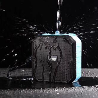 ZK30 Outdoor Waterdichte Draagbare Bluetooth Speaker Draadloze Kolom Luidspreker Ondersteuning Tf Card Badkamer Auto Subwoofer blauw