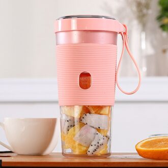 ZK40 Draagbare Elektrische Blender/Juicer Usb Mixer Machine Draadloze Smoothie Blender Mini Keukenmachine Citroen/Oranje Squeezer Roze