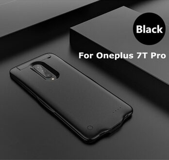 Zkfys Slanke Powerbank Case Voor Oneplus 7T Pro Batterij Case 6800Mah Externe Opladen Batterij Cover Voor Oneplus 7T Power Bank Case zwart for 7T Pro