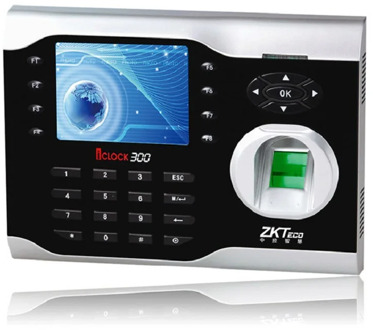 ZKTeco Muti-media Fingerprint Time Attendance Terminal iClock300 3.5 inch Screen 125Khz EM ID Card and Fingerprint Time Clock