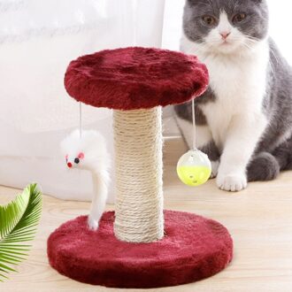 Zl Sisal Krabpalen Board Post Krabpaal Kat Springen Platform-Grijs