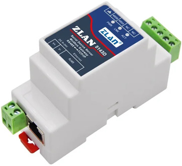 ZLAN5143D din rail mounting serial to Ethernet Device Server Modbus Gateway RS485 to TCP/IP DC9-24V