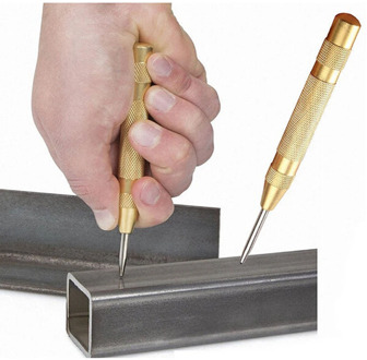 ZLinKJ 1PCS 12.7cm New 5 Inch Automatic Center Pin Punch Spring Loaded Marking Starting High Quality Holes Tools