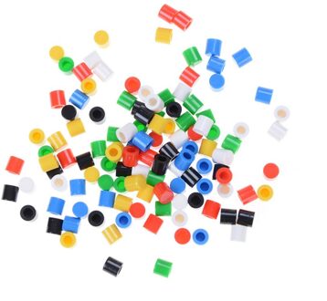 Zlinkj 20 Stks/partij Willekeurige Kleur Plastic Tactiele Knop Caps Hoed Voor 6*6Mm Tactile Drukknop Deksel cover