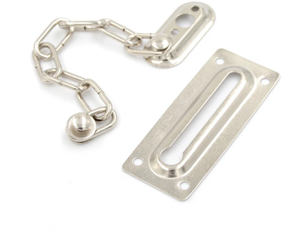 ZLinKJ New Arrival Door Chain Lock Cabinet Locks Safety Guard Security Lock For DIY Home Door Tools Silver Color Drop Shipping