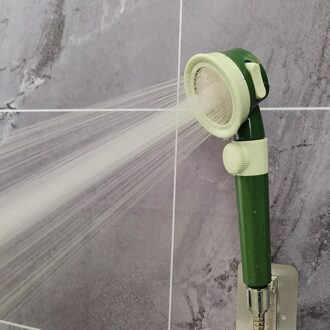 Zloog Bad Douche 3-Functie Verstelbare Jetting Spa Douchekop Hoge Druk Badkamer Anion Filter Douchekop groen