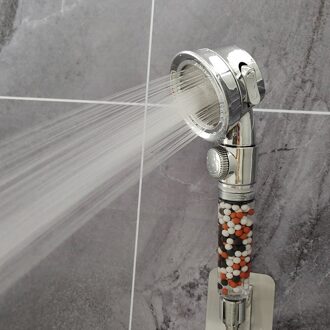 Zloog Bad Douche 3-Functie Verstelbare Jetting Spa Douchekop Hoge Druk Badkamer Anion Filter Douchekop transparant