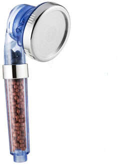 Zloog Badkamer 3 Functie Verstelbare Jetting Douchekop Hoge Druk Waterbesparende Anion Steen Filter SPA Douchekoppen blauw