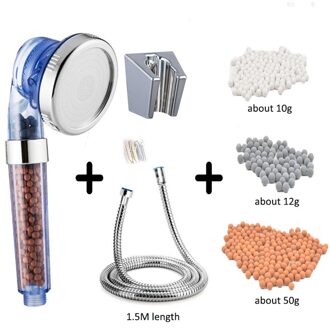 Zloog Badkamer 3 Functie Verstelbare Jetting Douchekop Hoge Druk Waterbesparende Anion Steen Filter SPA Douchekoppen reeks F