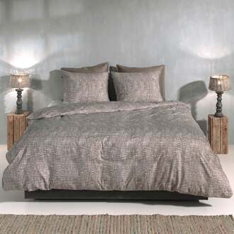 Zo Home Dekbedovertrek Flanel Blitz - rock taupe