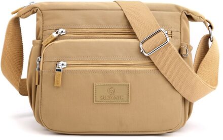 Zoete Meisjes Casual Crossbody Tassen Voor Vrouwen Zomer Flap Nylon Reizen Schoudertas Dames Sport Messenger Bags Clutch Purse khaki