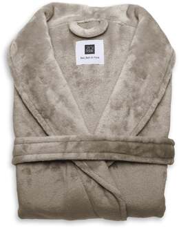 Zohome Zo Home Flanel Fleece Badjas Cara - shady sand - XL Geel