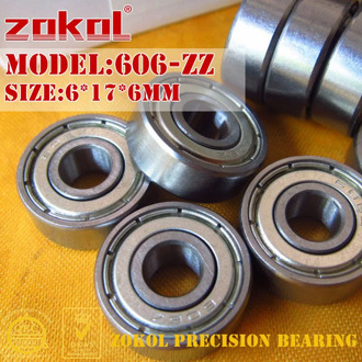 ZOKOL 606 2RS ZZ Z1 bearing 606-2RS 606rs 606ZZ Miniature 606zz P5Z4 eep Groove ball bearing 6*17*6mm