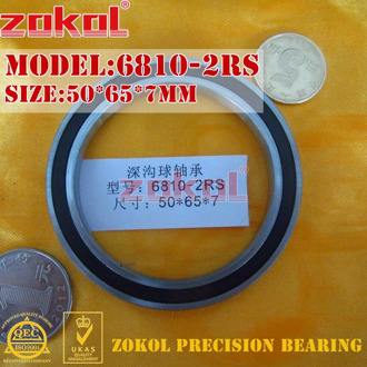 ZOKOL 6810 RS bearing 6810 2RS ZZ 6810ZZ 6810-2RS Deep Groove ball bearing 50*65*7mm