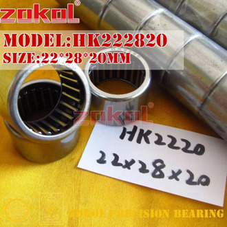 ZOKOL bearing HK222818 HK2218 HK222820 HK2220 HK222830 Needle Roller Bearing 22*28*18/20/30mm