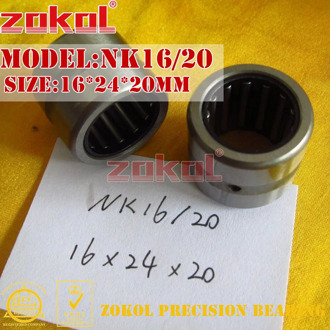 ZOKOL bearing NK14/16 NK14/20 NK15/16 NK15/20 NK16/16 NK16/20 needle roller bearings without inner ring 16*24*20mm