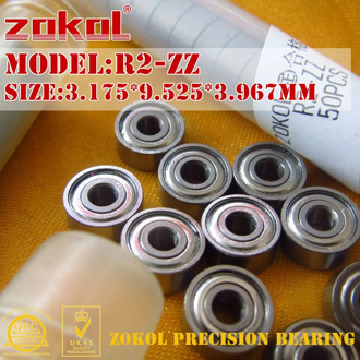ZOKOL R2ZZ bearing R2 ZZ Miniature R2-ZZ Deep Groove ball bearing 3.175*9.525*3.967mm